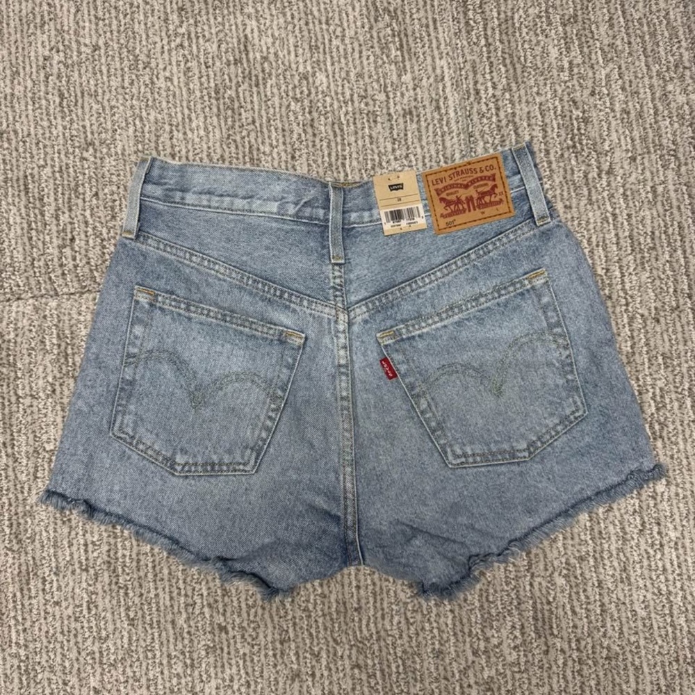 Levi's Light Blue Jean Shorts for Women